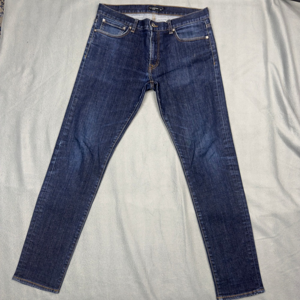 Club Monaco Denim Mens 33x32 Slim Fit Dark Wash‎ Indigo Jeans 795702121001